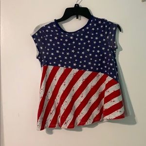 American flag flowy top
